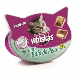 Petiscos Whiskas Anti Bola de Pelo 40g