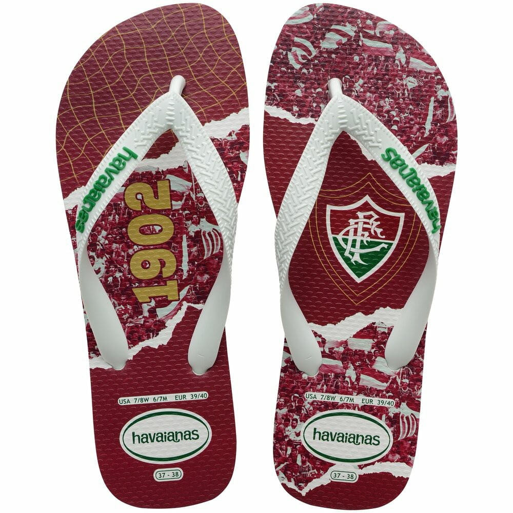 Sandálias Havaianas Times Fluminense 37/38 - Drogaria Venancio