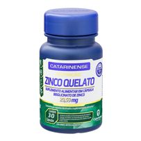 Zinco Quelato Catarinense Nutrição 29,59mg 30 Cápsulas