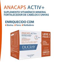 Suplemento Alimentar Ducray Anacaps Activ+ 90 Cápsulas