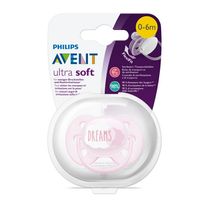 Chupeta Philips Avent Ultra Soft 0-6 Meses Scf527/01 Sonhos Menina 1 Unidade