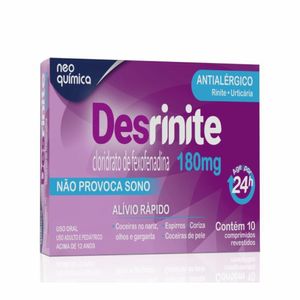 Desrinite 180mg Neo Química 10 Comprimidos Revestidos