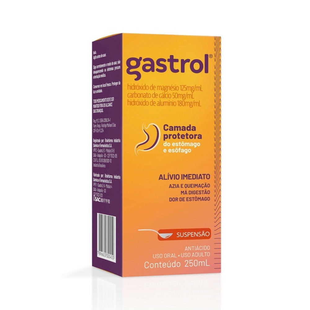 Gastrol Suspensão Oral 250ml - Drogaria Venancio