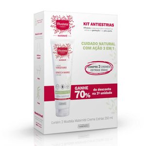 Kit Mustela Maternité Creme Para Prevenção de Estrias 2 Unidades De 250ml