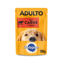 Ração Úmida Pedigree Adulto Raças Médias E Grandes Carne Sachê 100g