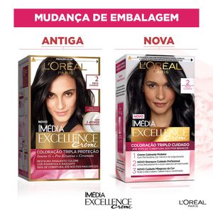 Tintura Loreal Imédia Excellence 2 - Preto Clássico