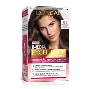 Tintura Loreal Imédia Excellence 5.1 - Castanho Claro Acinzentado
