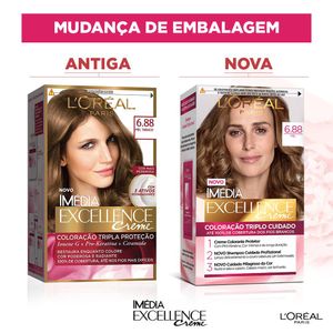 Tintura Loreal Imédia Excellence 6.88 - Mel Tabaco