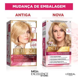 Tintura Loreal Imédia Excellence 9 - Louro Muito Claro