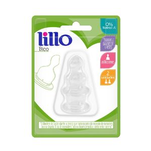 Bico De Mamadeira Lillo Ortodôntico De Silicone Tamanho 2 - 2 Unidades