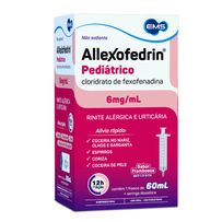 Allexofedrin Pediátrico 6mg/ml Ems Solução Oral 60ml + Seringa dosadora 1 Unidade