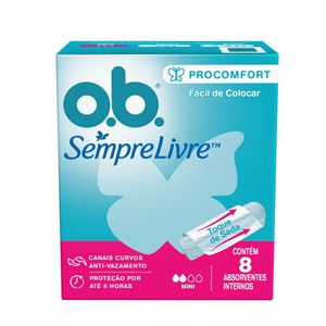 Absorvente Interno O.b ProComfort Mini 8 unidades