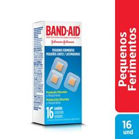 Curativos Band-aid Pequenos Ferimentos 16 Unidades