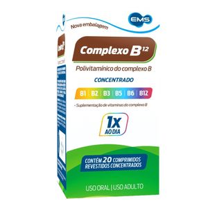 Polivitamínico do Complexo B Ems 20 Comprimidos Revestidos