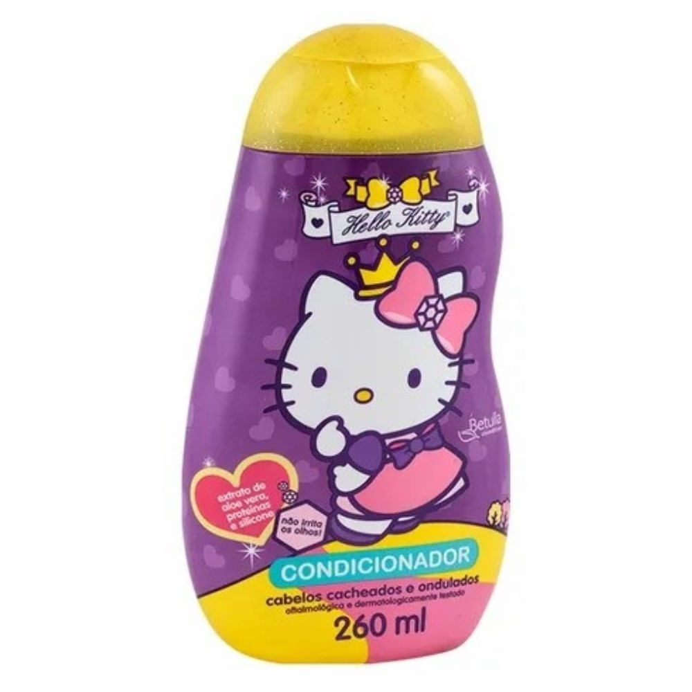 Condicionador Betulla Hello Kitty Cacheados E Ondulados 260ml