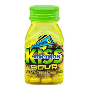 Pastilhas Mentos Kiss Sour Limão 38,5g