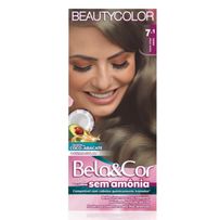 Tintura Beautycolor Bela e Cor Sem Amônia Louro Cinza Médio 7.1