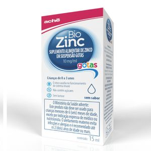 Biozinc Gotas 10mg/ml Aché Frasco 15ml