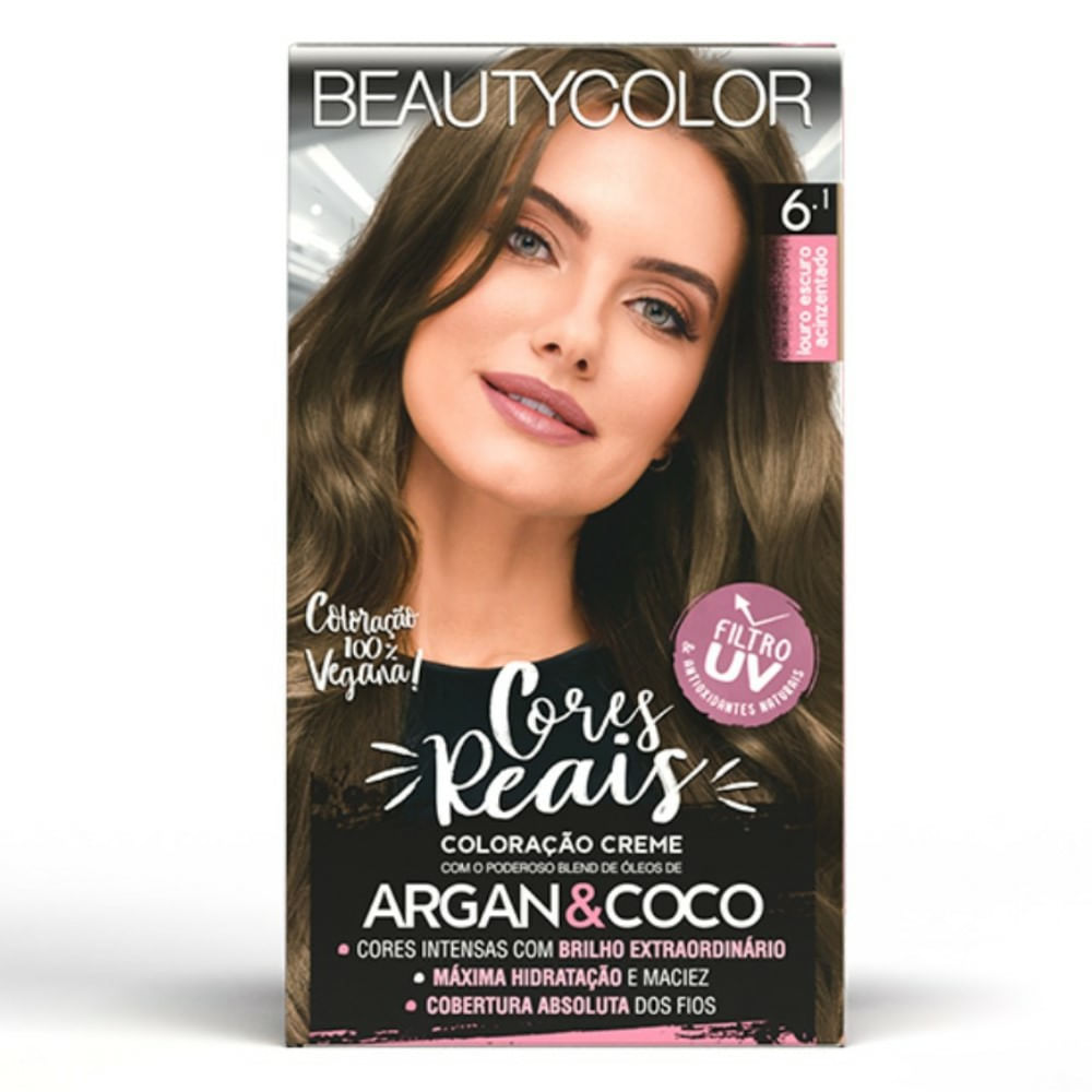 Tintura Beautycolor Cores Reais Louro Escuro Acinzentado 6.1