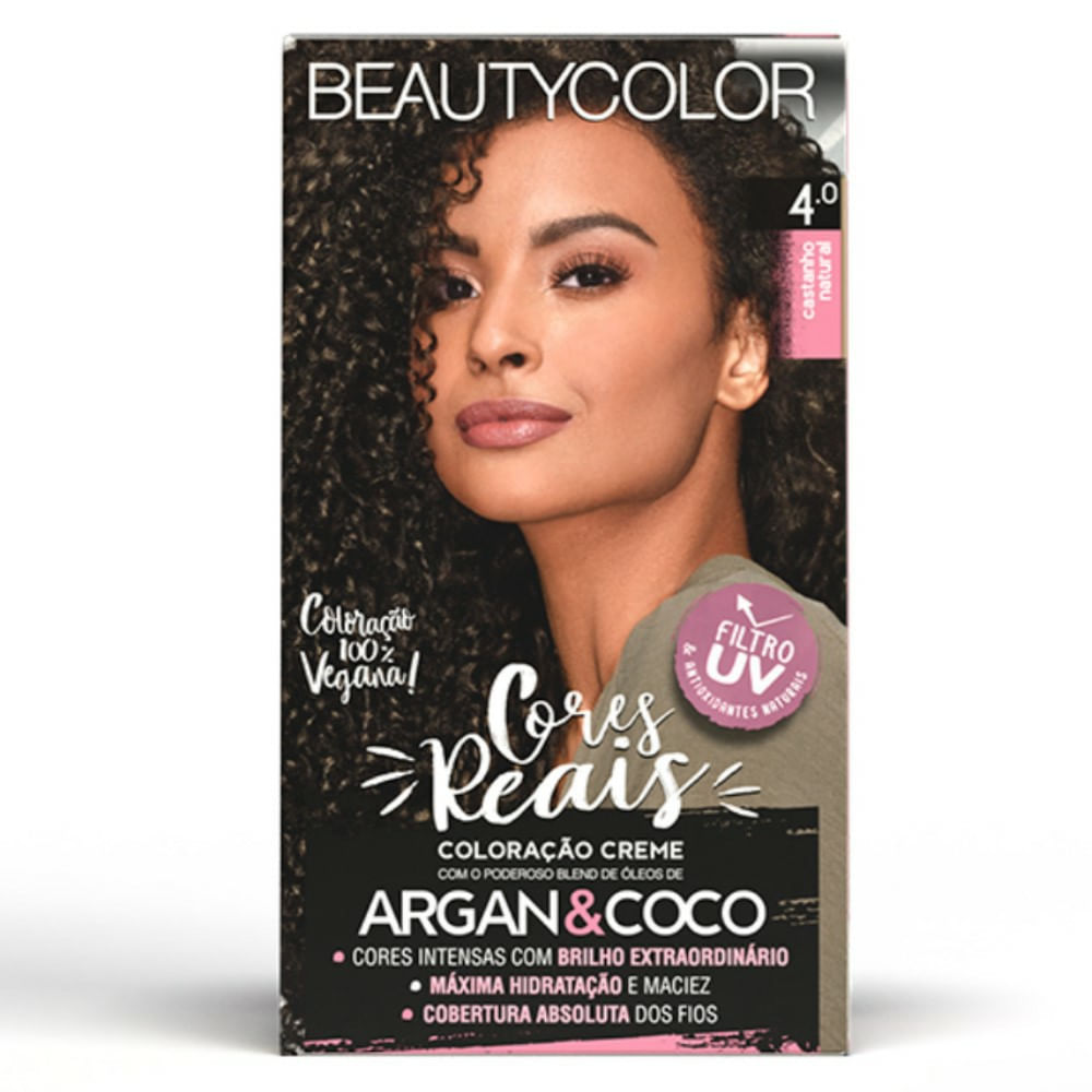 Tintura Beautycolor Cores Reais Castanho Natural 4.0