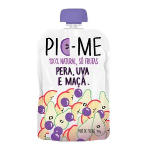 Purê De Frutas Pic-me Pera, Uva e Maçã 100g