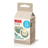Kit 2 Chupetas Nuk for Nature Latex Menino 6 a 18 Meses