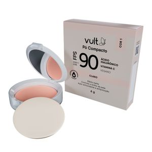 Pó Compacto Facial Vult Fps90 Claro 6g