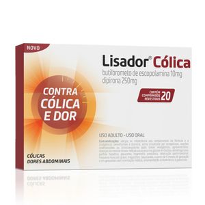 Lisador Cólica 10mg + 250mg Hypera 20 Comprimidos Revestidos