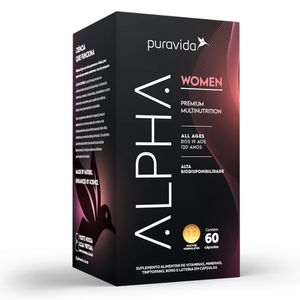Suplemento Alimentar Puravida Alpha Women 60 Cápsulas