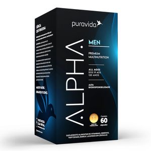 Suplemento Alimentar Puravida Alpha Men 60 Cápsulas