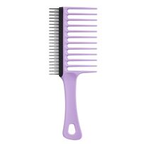Pente Capilar Tangle Teezer Wide Tooth Comb Lilac Black 1 Unidade