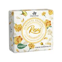 Sabonete Em Barra Vegetal Davene Rosas Amarelas 170g