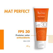 Protetor Solar Facial Avène Mat Perfect Aqua Fluido Ultra Mate FPS 30 40g