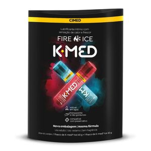 Kit Gel Lubrificante K-Med Fire And Ice 40g Cada