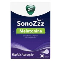 Suplemento Alimentar Sonozzz Melatonina 30 Comprimidos Sublinguais