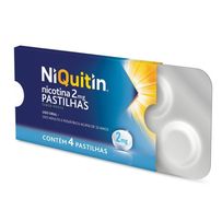 NiQuitin Pastilha 2mg 4 Pastilhas De Nicotina