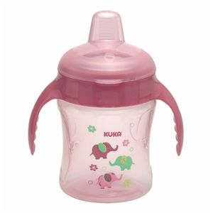 Caneca Treinamento Kuka Decorada Color Fun Rosa 200ml