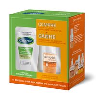 Loção Hidratante Facial Cetaphil 88ml + Sabonete Em Espuma Dermotivin Oil Control 130ml
