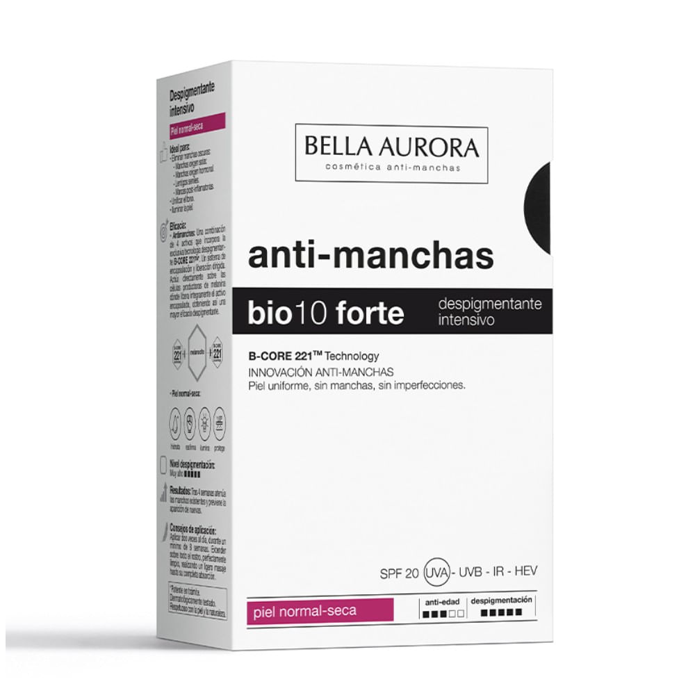 Tratamento Anti-Marcas Bella Aurora Bio 10 Forte Pele Normal a Seca Fps20 - 30ml