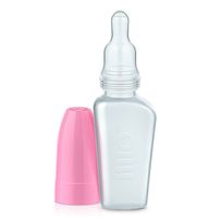 Mamadeira Chuquinha Lillo Miniform Silicone 0 a 3 Meses Rosa 50ml