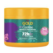 Creme Multifuncional Niely Gold Cachos Definição Prolongada  3 Em 1 72h - 430g