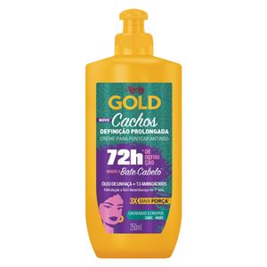 Creme De Pentear Niely Gold Cachos Definição Prolongada 72h 250ml