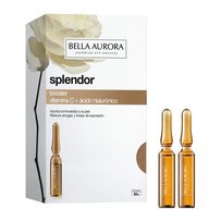 Sérum Anti-Idade Bella Aurora Splendor Booster Vitamina C + Ácido Hialurônico 5 Ampolas 2ml Cada