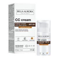 Creme Anti-Manchas Bella Aurora CC Cream Fps50 Cor Média 30ml + Necessaire