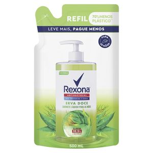 Sabonete Líquido Para As Mãos Rexona Erva Doce Refil 500ml