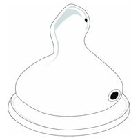 Bico De Mamadeira Kuka Big Silicone N°2 Furo M 6+ Meses 1 Unidade