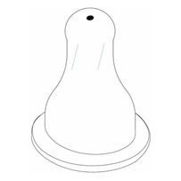 Bico De Mamadeira Kuka Big Universal 100% Silicone 2 Unidades
