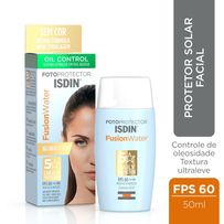 Protetor Solar Facial Isdin Fusion Water 5 Stars Oil Control Fps60 Sem Cor 50ml