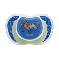 Chupeta Kuka Lumina Bico Ortodôntico N°2 Azul 6+ Meses 1 Unidade