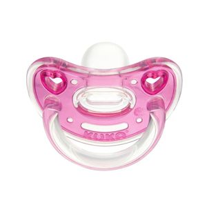 Chupeta Kuka Elegance Plus Bico Orto 2 Rosa 6+ Meses 1 Unidade